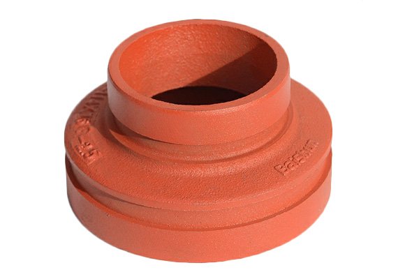 Grooved concentric reducer