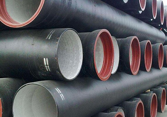 Ductile cast iron pipes